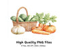 Harvest Baskets Clipart Bundle