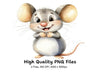 Cute Mouse Clipart Bundle