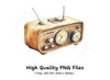 Vintage Radio Clipart Bundle