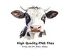 Holstein Cow Head Clipart Bundle