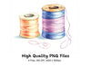 Thread Spools Clipart Bundle