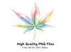Pastel Cannabis Leaf Clipart Bundle