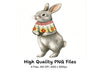 Cute Easter Bunny Clipart Bundle