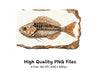 Fish Fossil Clipart Bundle