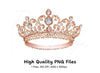 Elegant Princess Crown Clipart Bundle