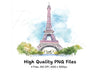Eiffel Tower Clipart Bundle