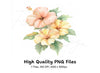 Elegant Hibiscus Flower Clipart Bundle