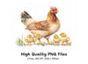 Hen and Chick Clipart Bundle