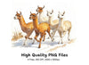 Llama Herd Clipart Bundle