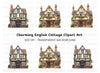 Charming English Cottage Clipart Bundle