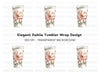 Floral Magnolia Tumbler Clipart Bundle