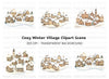 Winter Village Clipart Bundle