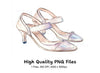 Chic White Mary Jane Wedding Heels Clipart Bundle