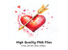 Heart Arrow Clipart Bundle