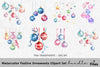 Christmas Ornaments Clipart Bundle