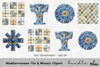 Mediterranean Tile Mosaic Clipart Bundle