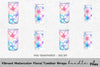 Vibrant Floral Tumbler Clipart Bundle