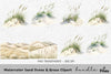 Sand Dunes Grass Clipart Bundle