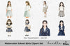 School Girls Clipart Bundle