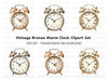 Vintage Alarm Clock Clipart Bundle