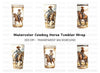 Cowboy Horse Tumbler Designs Clipart Bundle