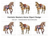 Patriotic Horse Clipart Bundle