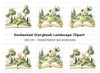 Fantasy Castle Pop Up Book Clipart Bundle