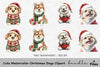 Cute Christmas Dogs Clipart Bundle