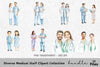 Diverse Medical Staff Clipart Bundle