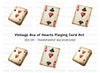 Vintage Ace Playing Card Clipart Bundle