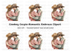Romantic Cowboy Couple Clipart Bundle