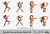 Dynamic Dancing Women Clipart Bundle