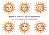 Smiling Sun Clipart Bundle