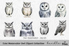 Cute Owl Clipart Bundle