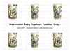 Cute Baby Elephant Clipart Bundle