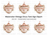 Retro Circus Tent Sign Clipart Bundle