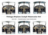 Vintage Airplane Cockpit Clipart Bundle