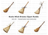 Rustic Broomstick Clipart Bundle