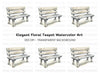 Rustic Wooden Bench Clipart Bundle