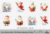 Whimsical Santa Claus Clipart Bundle