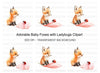 Adorable Fox and Ladybug Clipart Bundle