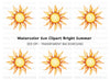 Vibrant Sun Clipart Bundle