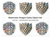 Dragon Scales Clipart Bundle