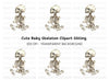 Baby Skeleton Clipart Bundle
