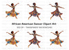 Ethnic Patterned Dress Dancers Clipart Bundle