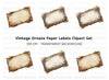 Ornate Vintage Labels Clipart Bundle