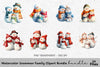 Snowman Family Clipart Bundle