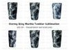 Grey and White Marble Tumbler Designs Clipart Bundle