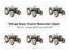 Vintage Farm Tractor Clipart Bundle