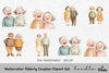 Elderly Couples Clipart Bundle